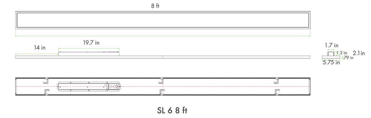 SL 3500K Slot Recessed Linear